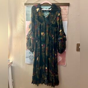 Farm Rio Borogodo Toucan midi dress